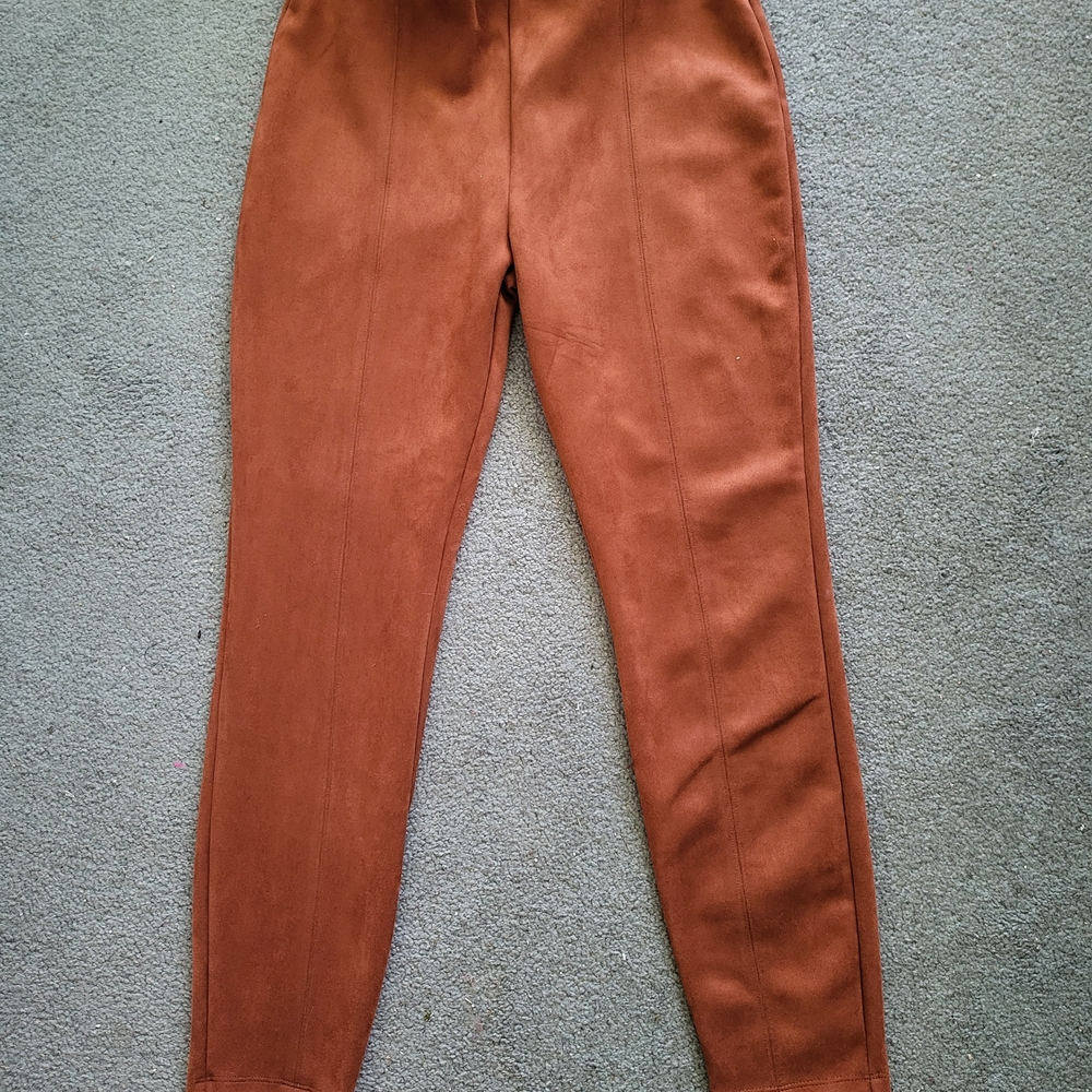 "Plushy Feel" George Rust Coloured Skinny Pants Sleek Design